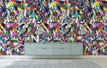 Multicolor Wild Brushstrokes Wallpaper