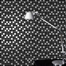 Tiles black/silver Wallpaper