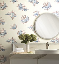 Coastal Wallpaper Peel and Stick and Traditional Options  Newport Lane