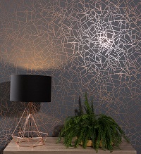 Harlequin Lorenza Pewter Wallpaper