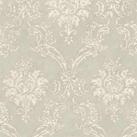 Grey Devon Damask