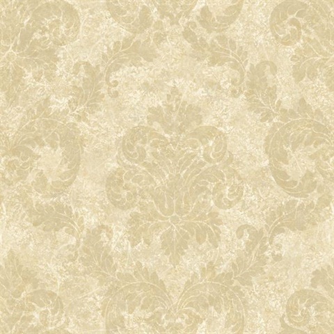 Khaki Dreamy Damask