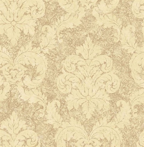 Light Brown Dreamy Damask