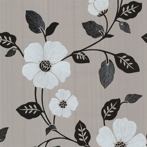 Zync Silver Modern Floral