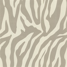 Zebbie Taupe Zebra Print