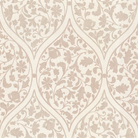 Adelaide Taupe Ogee Floral