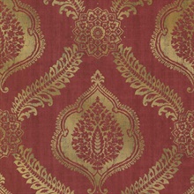 Zoraya Burgundy Damask