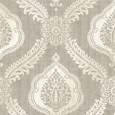 Zoraya Taupe Damask