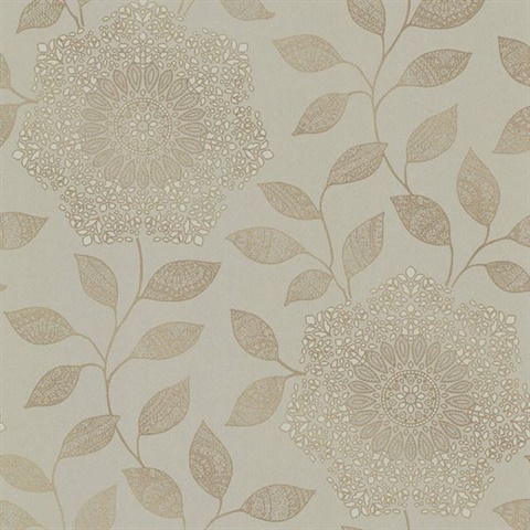 Shirazi Taupe Bohemian Floral