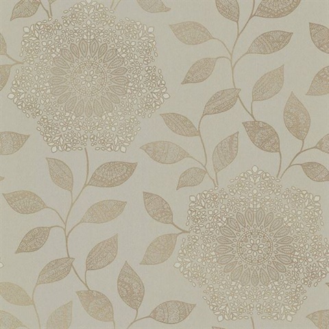 Shirazi Taupe Bohemian Floral