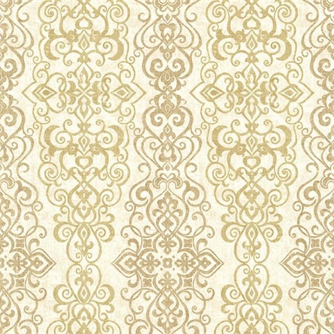 Mexuar Gold Filigree Stripe