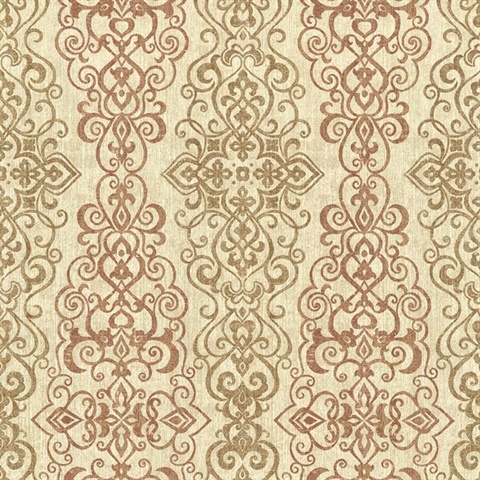 Mexuar Copper Filigree Stripe
