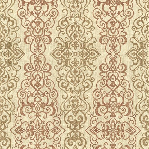 Mexuar Copper Filigree Stripe