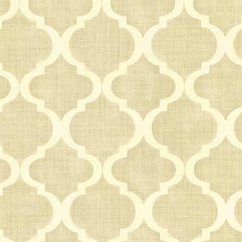 Palace Beige Quatrefoil