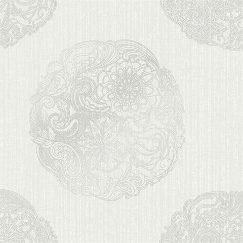 Cordova Light Grey Medallion