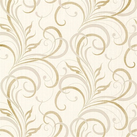 Rauda Champagne Modern Scroll