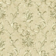 Painterly Ornamental Damask