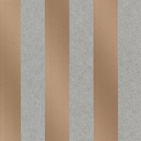 Magnus Copper Paisely Stripe