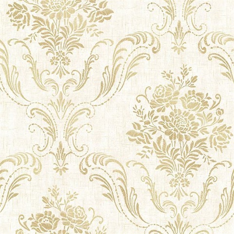 Manor Cream Floral Damask