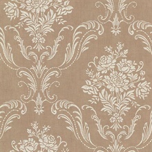 Manor Copper Floral Damask