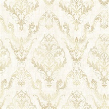Wiley Cream Lace Damask