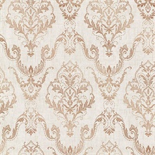 Wiley Copper Lace Damask