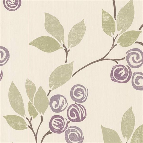 Geisha  Violet Floral Trail