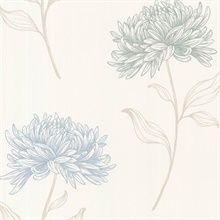 Dehlia Blue Floral Toss