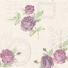 Venetia Violet Vintage Rose Toss