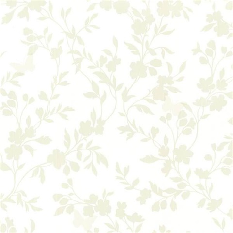 Layla Light Green Floral Trail Silhouette