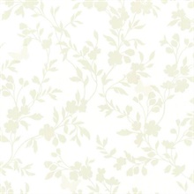 Layla Light Green Floral Trail Silhouette