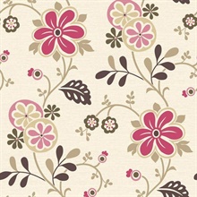 Darlene Magenta Modern Floral Trail