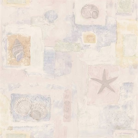 Evie Light Pink Seashell Mosaic