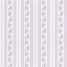 Merle Lavender Floral Stripe