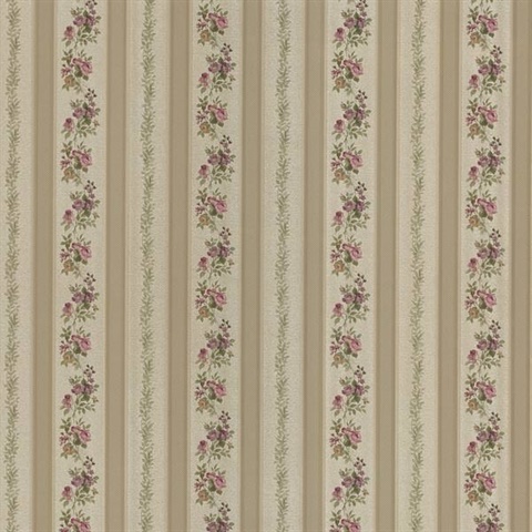 Merle Bronze Floral Stripe