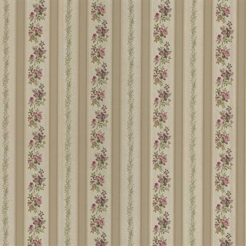 Merle Bronze Floral Stripe