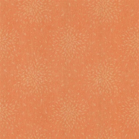 Summer Orange Modern Floral