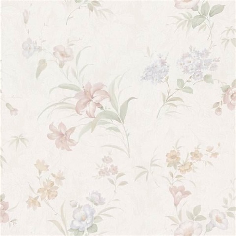 Arlette Pastel Satin Floral Toss