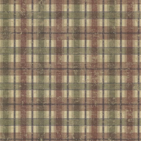 Nellie Brick Wooden Plaid