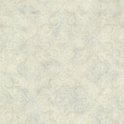 Christiana Grey Damask Medallion