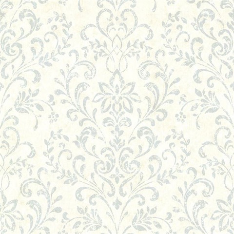 Presley Blue Country Damask