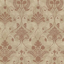 Andalusia Sienna Damask