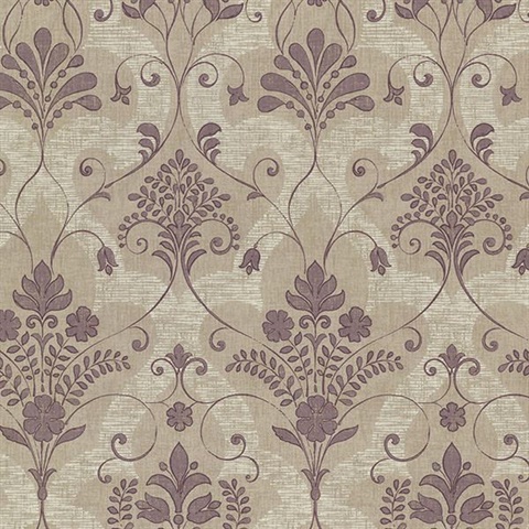 Andalusia Violet Damask