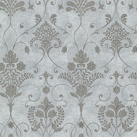 Andalusia Blue Damask