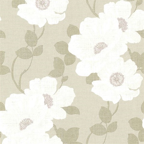 Leala Wheat Modern Floral