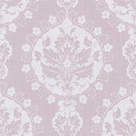 Lourdes Lavender Damask Medallion