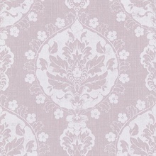 Lourdes Lavender Damask Medallion