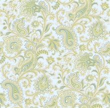 Sadie Blue Paisley Swirl