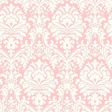 Ginger Pink Brocade Damask