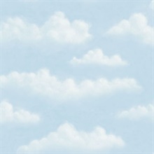 Amelia Blue Puffy Clouds